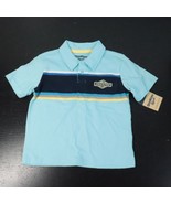 New OshKosh B&#39;Gosh Baby Boy&#39;s 24M Pullover Cotton Striped Logo Polo Shirt - £7.04 GBP