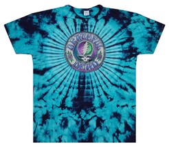 Grateful Dead Tie Dye T Shirt/ Steal Your Face/ Stealie/ Purple-Blue-Green  - £25.95 GBP