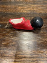 Vintage Red Clown Shoe Ceramic Christmas Tree Ornament - £7.76 GBP