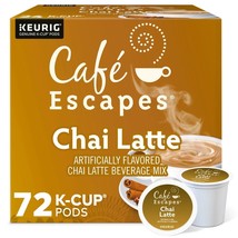 CAFE ESCAPES CHAI LATTE KCUPS 72CT - $871.94 MXN