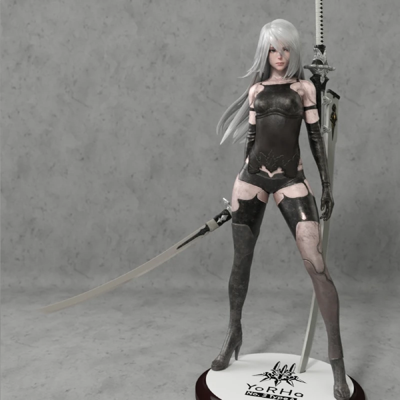 1/4 1/7  NieR Automata A2 Two Hairstyles Unpainted Unassambled GK White Resin - £171.88 GBP+