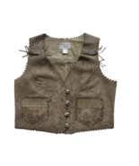 DOUBLE RL SLEEVELESS  WOMENS FRINGED LEATHER VEST WORLDWIDE SHIPPING FAT 1 - $9,709.95 MXN