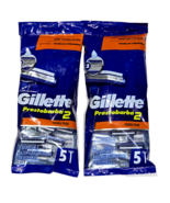 2 Pack Gillette 2 Long Lasting Blades 5 Disposable Razors - $29.99
