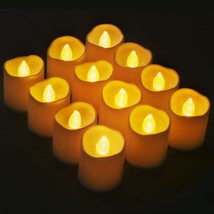 Flameless LED Votive Candles Battery Operated Flickering LED Tealight Candles - £7.08 GBP