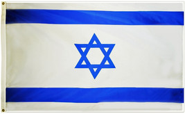 Israel - 3&#39;X5&#39; Nylon Flag (Sewn) - $68.40