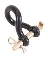 New 553 7/8&quot; X 3 7/8&quot; Black Coated Heavy Duty Twisted Clevis 6442941 - £30.13 GBP