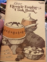 Vtg 1975 Oster Electric Fondue Cook Book - £4.64 GBP