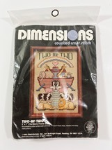 Dimensions Noahs Ark Counted Cross Stitch Kit 6551 Two by Two Vintage 1989 - $10.39