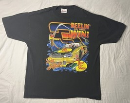 Vintage Competitors View Bass Pro Dale Earnhardt Reelin Shirt Mens XL Black - €51,48 EUR