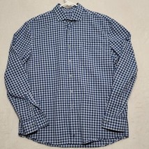 Johnnie O Hanging Out Mens Shirt Size M Blue Button Up Long Sleeve Casual Dress - $28.86