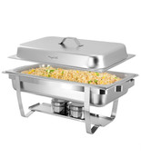 MegaChef 9.5 Quart Stackable Stainless Steel Professional Chafing Dish/F... - $111.29 CAD