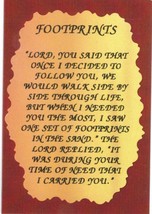 12 Love Note Any Occasion Greeting Cards 1011C Inspirational Saying Footprints - $18.00