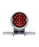LED Motorcycle Bobber Style Smoke Lens Tail &amp; License Light Fender Mount... - $95.00