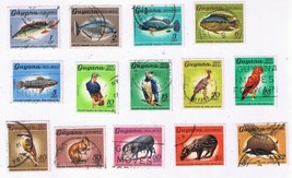 Stamps Guyana Fish Birds Animals Definitives USED - $3.66