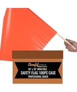 100PC CASE Traffic Safety Warning Flags Construction Site Ready Fluoresc... - $3,761.20 MXN