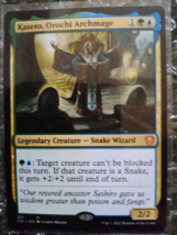 Kaseto Orochi Archmage Magic The Gathering Commander 2021 MTG 221 Snake ... - $2.54