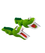 Green Alligator Polymer Clay Stud Earrings - New - $14.99