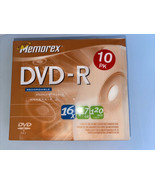 4pk Memorex DVD-R 16X 4.7 GB 120 Min NEW with cases - £7.70 GBP