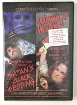 Satan&#39;s Black Wedding &amp; Criminally Insane Sealed Dvd Horror &quot;R&quot; - $20.99