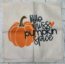Little Miss Pumpkin Spice Pillowcase 20 x 20 in Fall Thanksgiving Halloween - £9.56 GBP