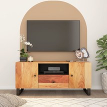 TV Cabinet 105x33.5x46 cm Solid Wood Acacia&amp;Engineered Wood - £75.00 GBP