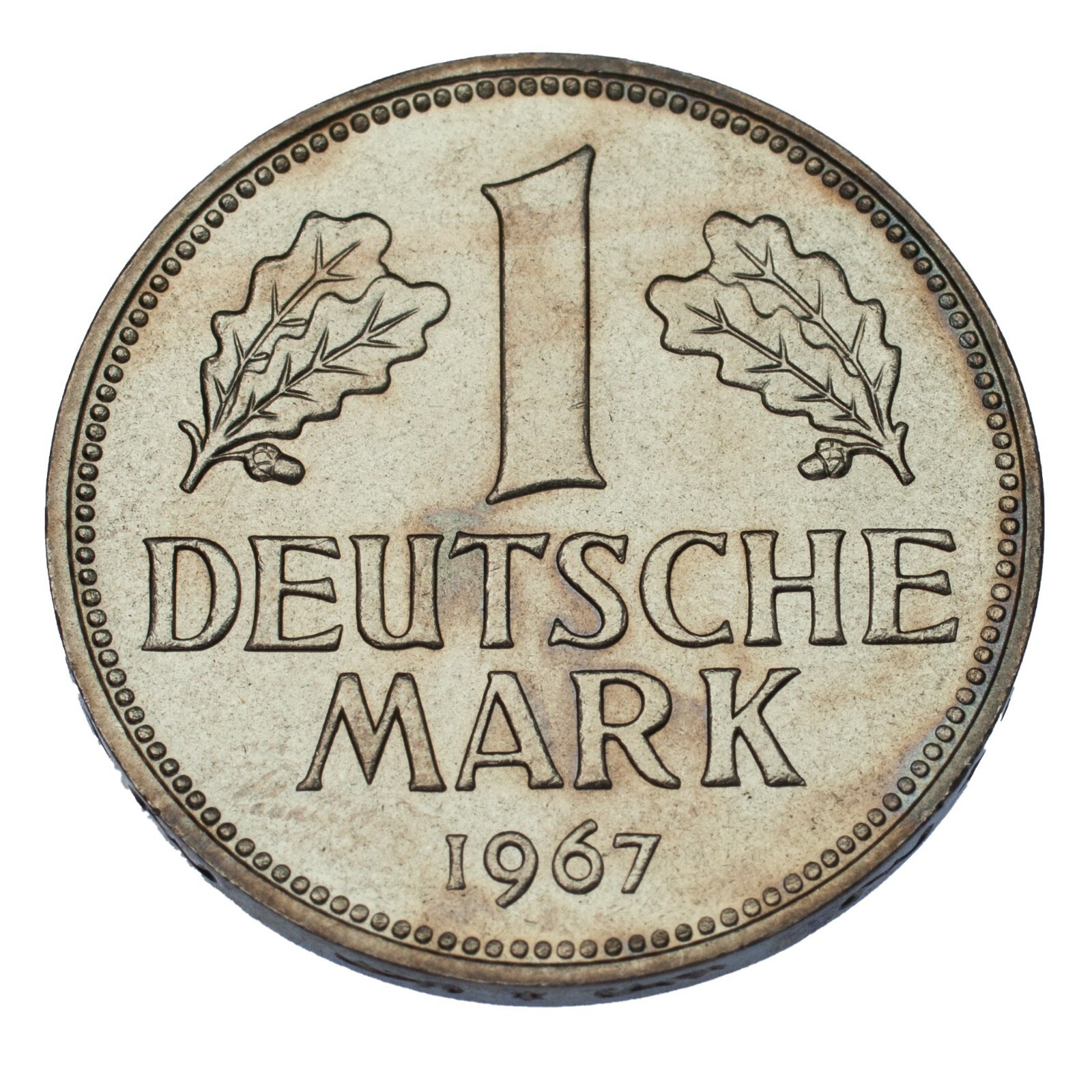 1967-D Allemagne 1 Mark Pièce de Monnaie (Bu État) Munich Mint Km 110 - $38.57