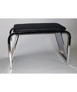 SHOE FITTING BENCH Chrome/Black Padded Seat/2 Mirrors by ExecuSystems - $244.81 CAD