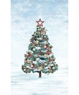 36&quot; X 44&quot; Panel Cozy Tidings Christmas Winter Snow Cotton Fabric Panel D... - €9,86 EUR