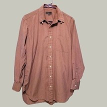 Robert Talbott Mens Button Down Shirt 15.5&quot; Neck 33 Sleeve Red Long Sleeve - $18.99