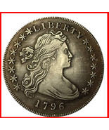 Rare Antique USA United States 1796 Liberty Silver Color Dollar Coin Exp... - €23,62 EUR
