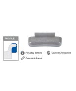Wegmann Automotive 3 oz Lead Uncoated Clip-on MC Yellow Series Wheel Wei... - $5,049.07 MXN