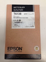 Genuine Epson T6138 Matte Black for Stylus Pro 4400/4800/4450/4880 Ex 2020 - £22.94 GBP