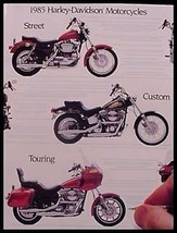 1985 Harley-Davidson Brochure Sportster Softail Electra Glide Low Rider XR1000 - £7.12 GBP