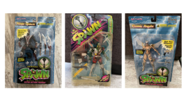 Lot of 3 Vintage 90s Todd McFarlane Toys Spawn Figurines Ninja Nuclear Angela - £47.12 GBP