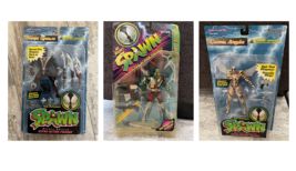 Lot of 3 Vintage 90s Todd McFarlane Toys Spawn Figurines Ninja Nuclear Angela - £48.06 GBP