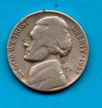 1953 D Jefferson Nickel - Circulated - Moderate Wear - £4.69 GBP