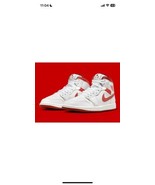 Air Jordan 1 Mid SE Men&#39;s Sz 8 White/Lobster-Dune Red-Sail FJ3458-160 NEW - £74.20 GBP