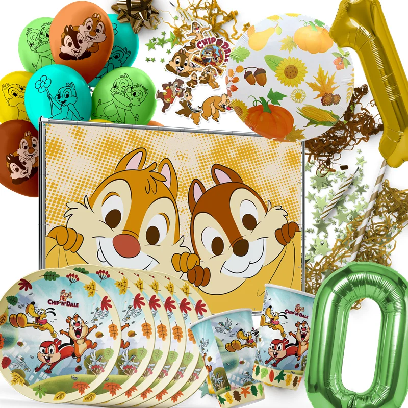 Disney Chip &#39;N&#39; Dale Party Supplies Favor Decor Tableware Plate Cup Cake... - £8.16 GBP+