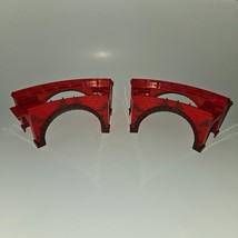 2 Red Curved Bridge Risers ~ Imaginarium Lionel Polar Express Replacement Pieces - £15.49 GBP