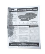 REVELL special edition 68 DODGE CHARGER R/T 1:25 Replacement manual inst... - $14.85 CAD