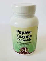 S&amp;L Natural Foods Papaya Enzyme 250 Chewable Tablets Exp 07/2025 - $20.79