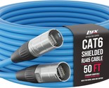 Lyxpro 50-Foot Blue Shielded Cat6 Ethercon Cable: Studio-Grade Sound - $64.97
