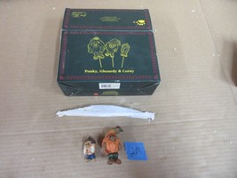 Boyds Bears Punky Ghourdy &amp; Corny 228536 Plant Pot Pokes Sticks Garden Figurine - £21.37 GBP