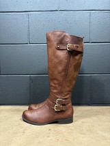 Naturalizer Johanna Brown Leather Knee High Boots Wmns Sz 6.5 M - £47.41 GBP