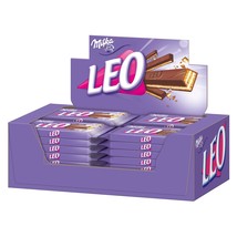 Milka Leo Chocolate Wafers From Germany Xxl Box Of 32 Bars Free SHIP-DENTED Box - £48.85 GBP