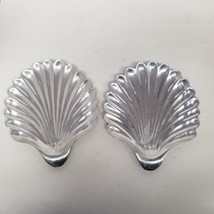 Vintage Pewtarex Silver Toned Shell Dish Lot of 2, Nautical Decor - £27.74 GBP