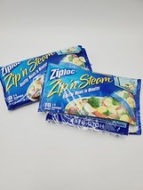 Ziploc Zip N Steam Lot Of 26 Cooking Bags Medium Size 7.25&quot;x8&quot; - $68.00