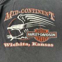 VTG 95’ Harley-Davidson T-shirt Mens L Graphic Mid Continent Wichita Kan... - $22.44