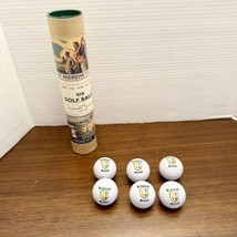 Vintage St. Andrews Scotland Tube Of 6 Souvenir Golf Balls Made In UK Crest - $24.99