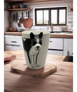 Dog Lover Ceramic Boxer  Mug Dog Lover Black and Cream - $237.58 MXN